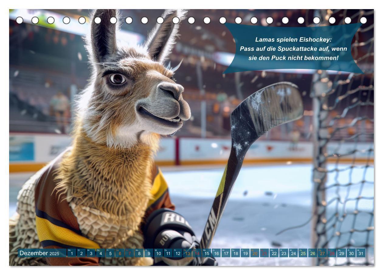 Bild: 9783457160756 | Der tierisch lustige Eishockey Kalender (Tischkalender 2025 DIN A5...