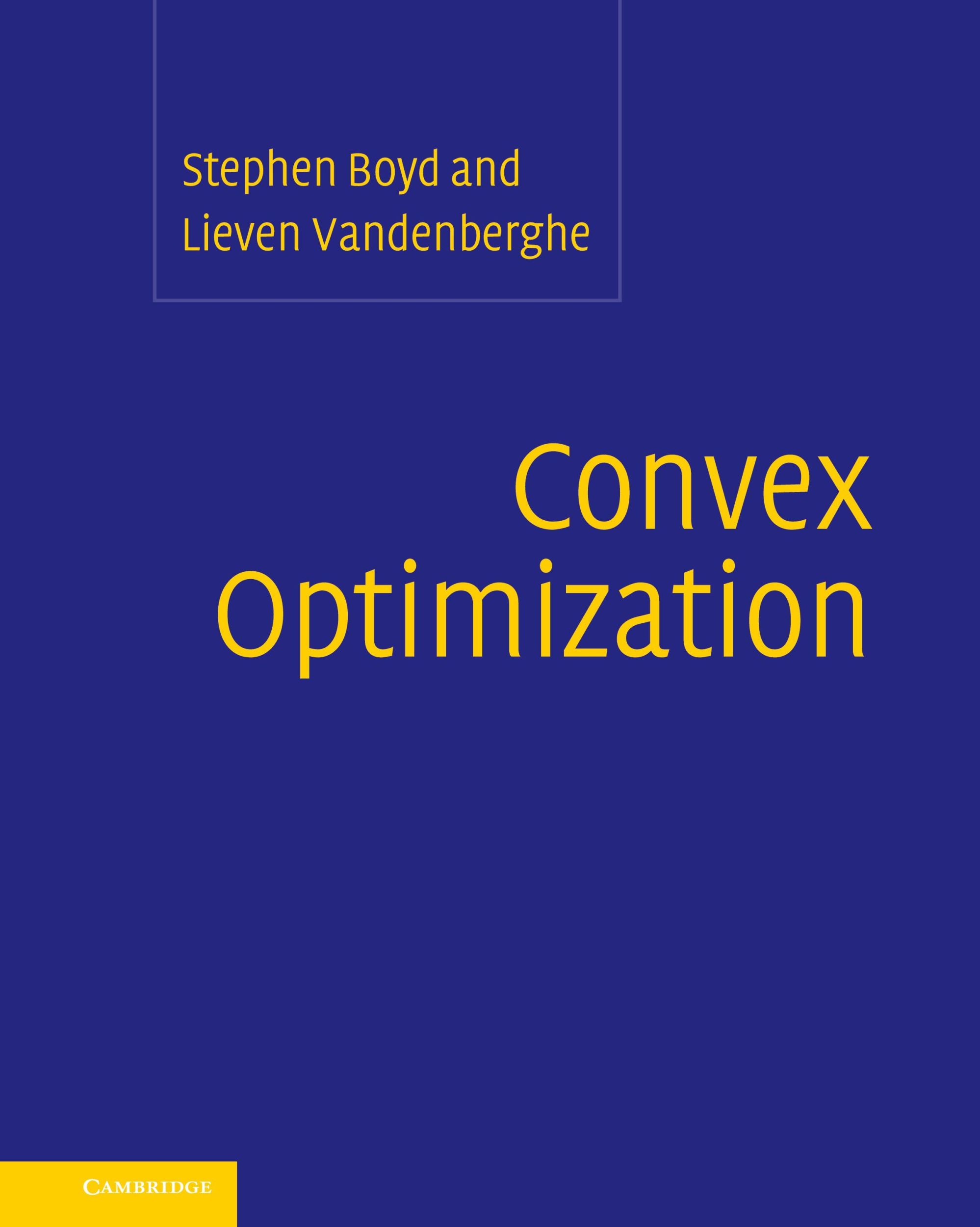 Cover: 9780521833783 | Convex Optimization | Stephen Boyd (u. a.) | Buch | Gebunden | 2004