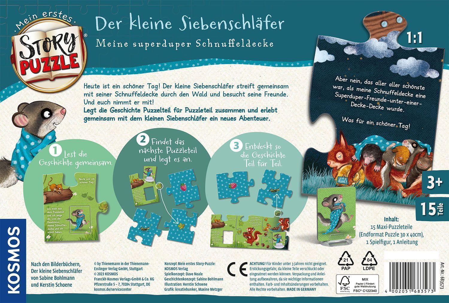 Bild: 4002051683573 | Mein erstes Story-Puzzle: Der kleine Siebenschläfer | Spiel | Spiel