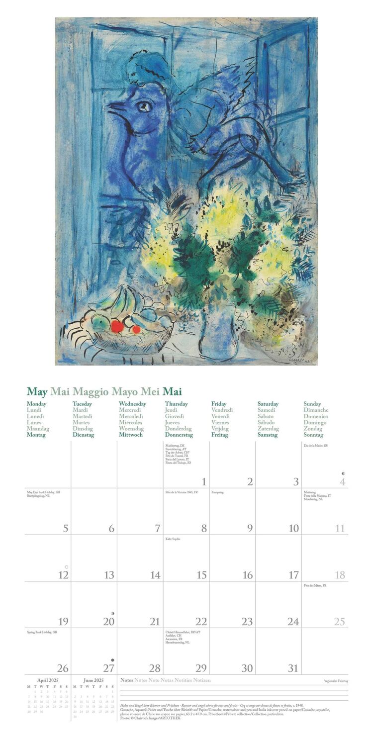 Bild: 4002725994103 | Marc Chagall 2025 - Wand-Kalender - Broschüren-Kalender - 30x30 -...