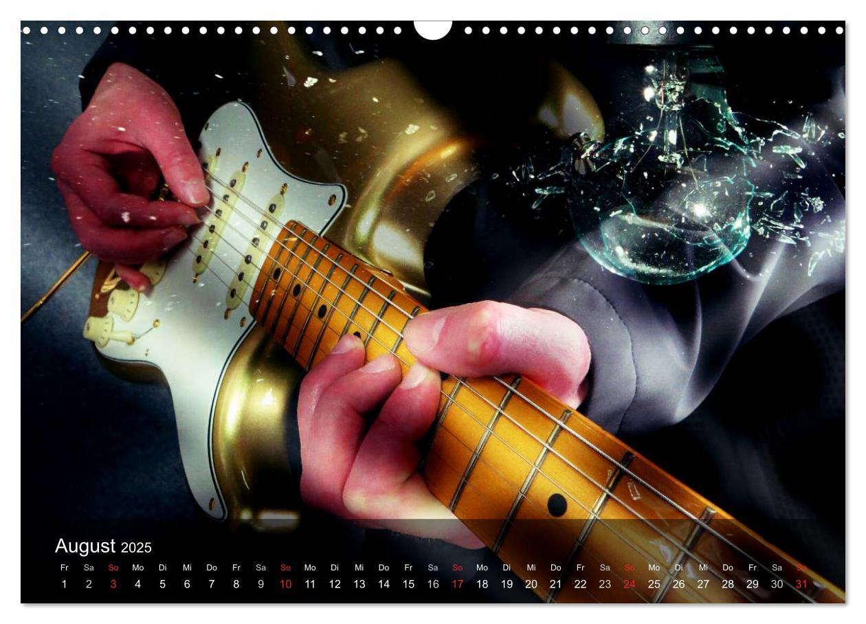 Bild: 9783435570096 | Rockgitarren Power (Wandkalender 2025 DIN A3 quer), CALVENDO...