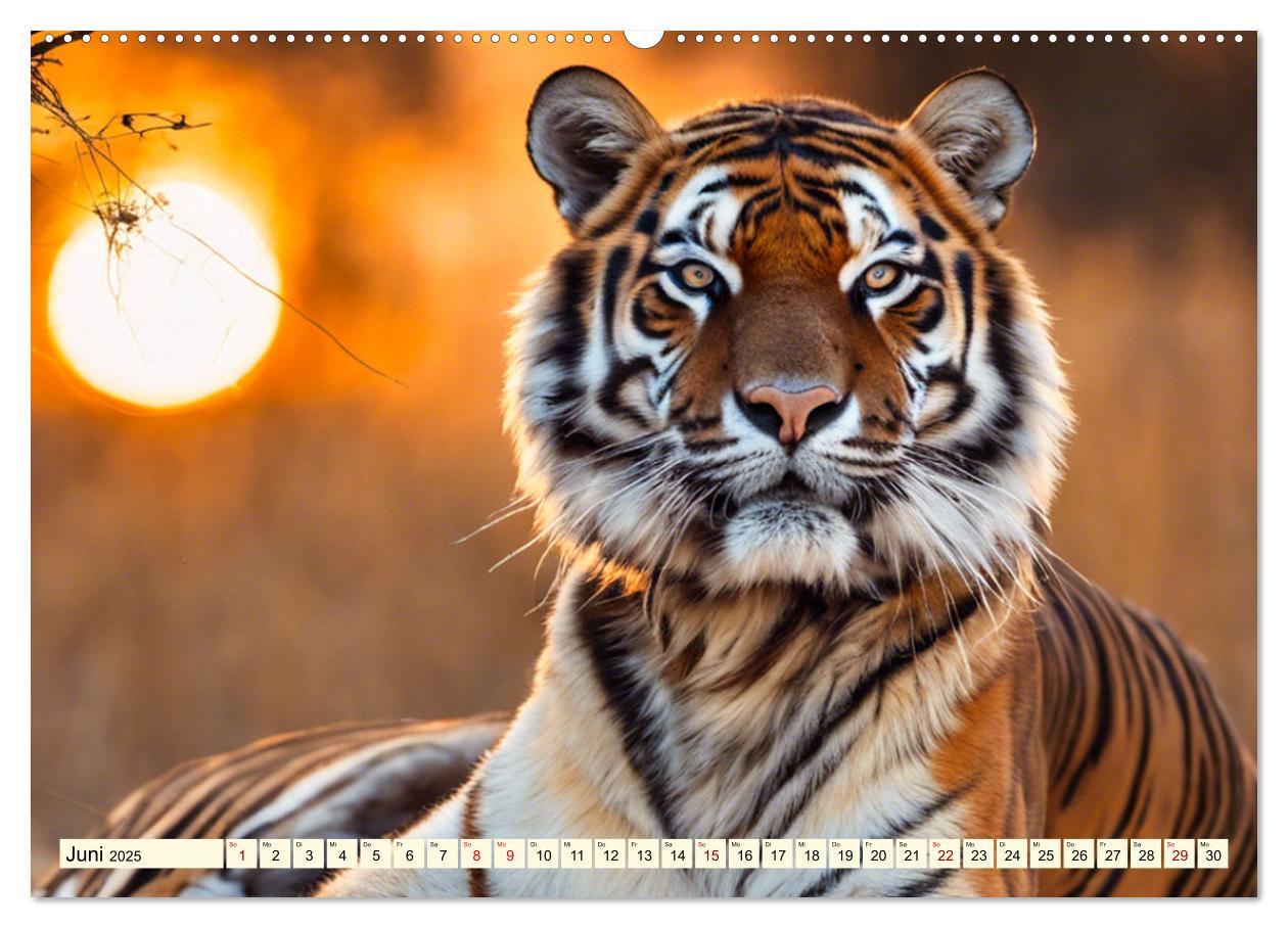 Bild: 9783383814198 | Tiger ganz nah (Wandkalender 2025 DIN A2 quer), CALVENDO...