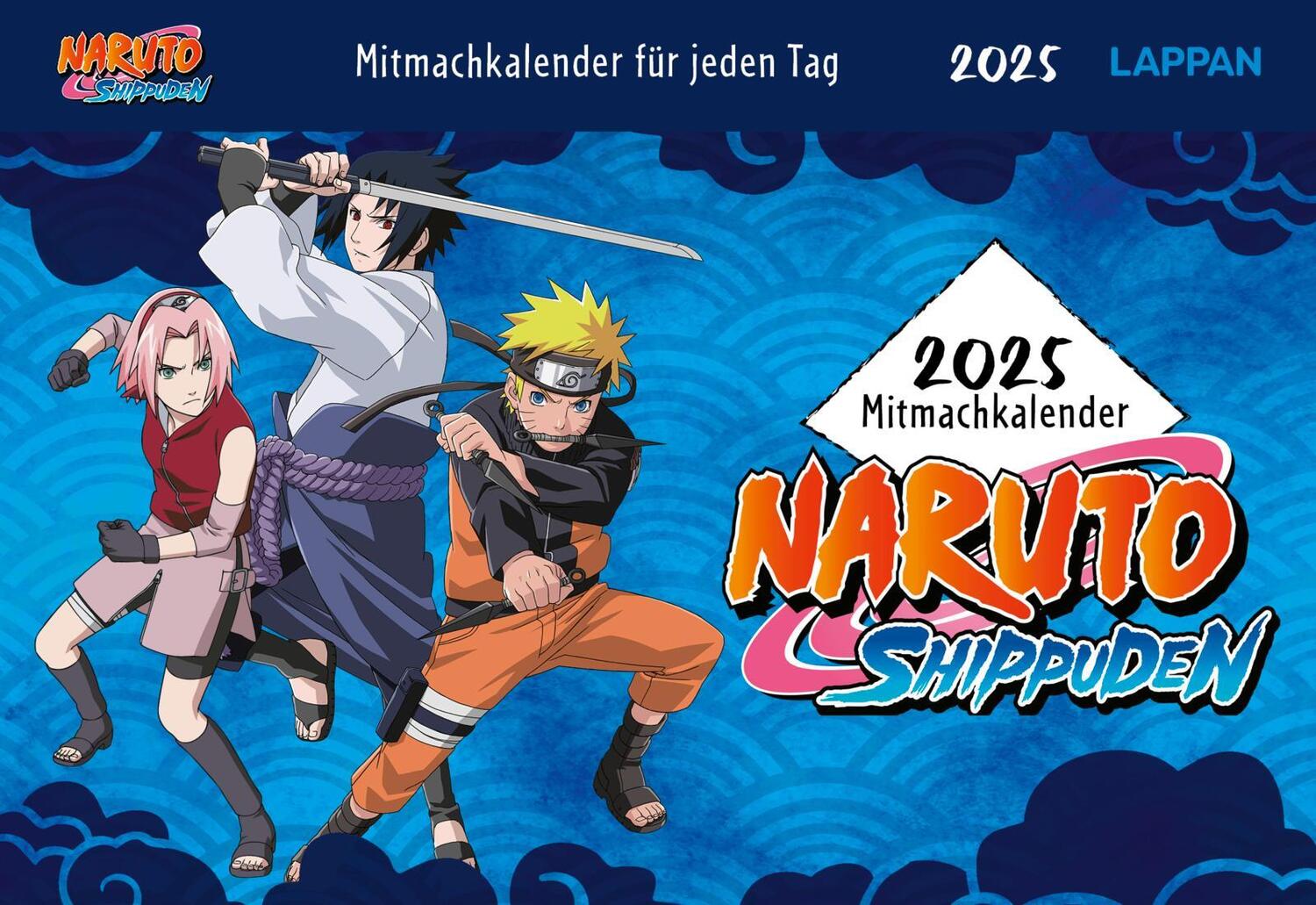 Cover: 9783830321859 | Naruto Shippuden 2025 Mitmachkalender für jeden Tag | Kishimoto | 2025