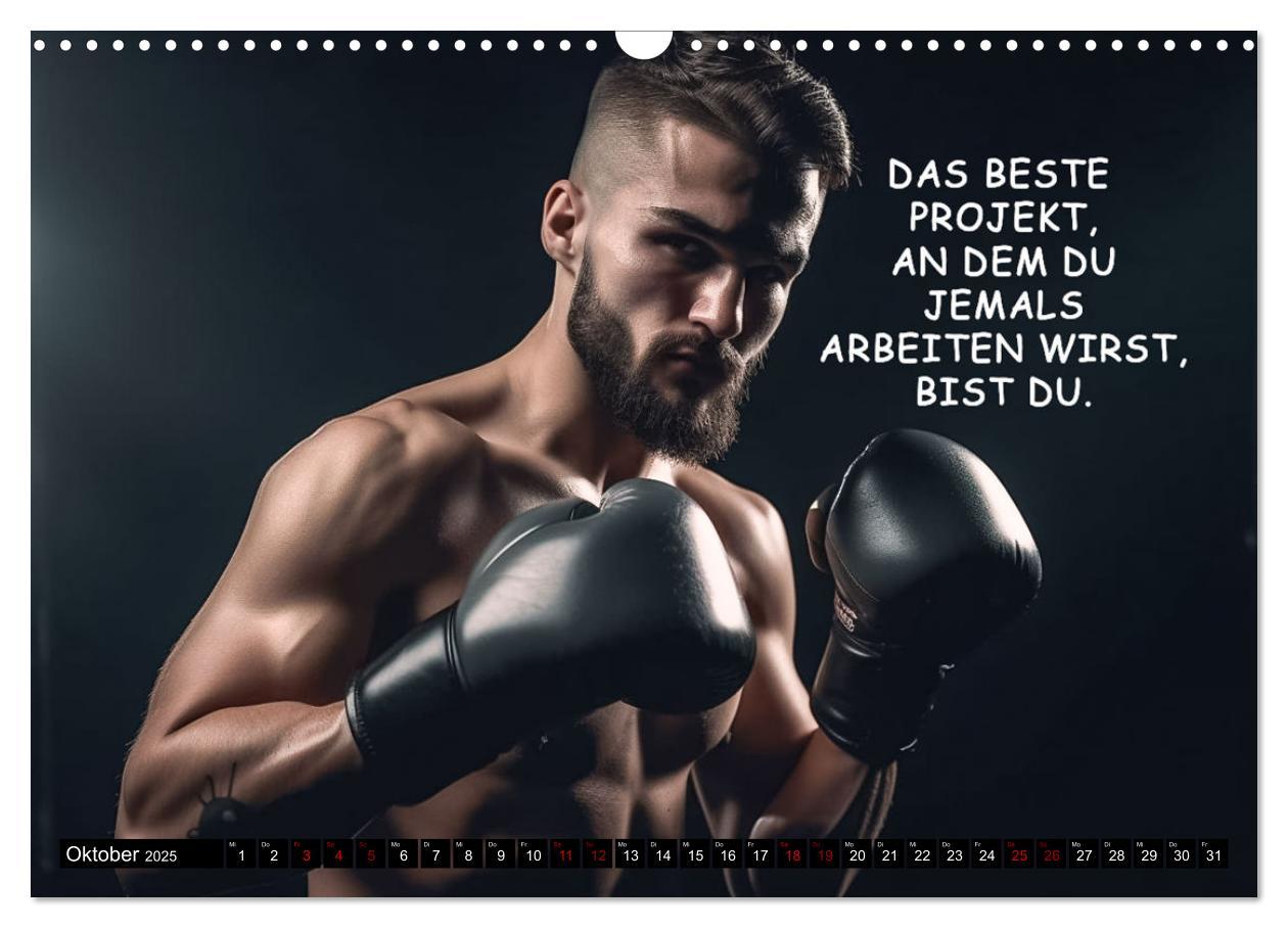 Bild: 9783383909252 | Motivation und Boxen (Wandkalender 2025 DIN A3 quer), CALVENDO...