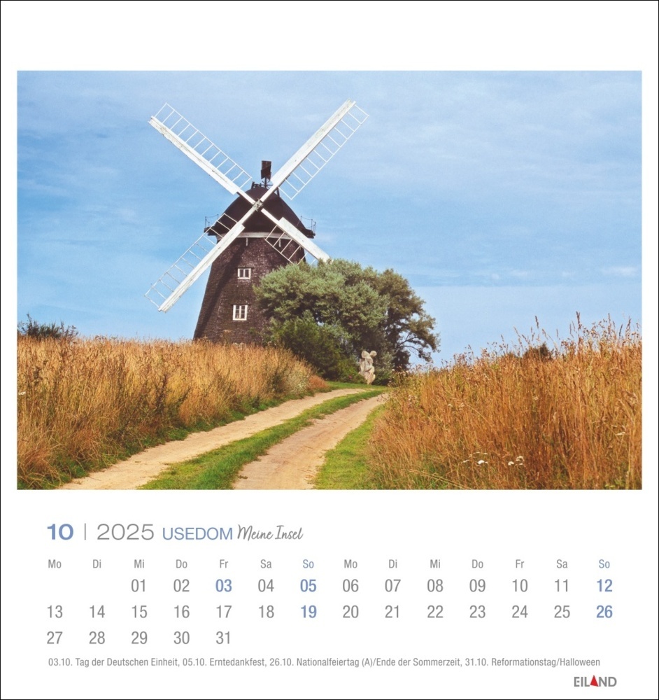 Bild: 9783964023377 | Usedom Postkartenkalender 2025 - Meine Insel | Eiland | Kalender