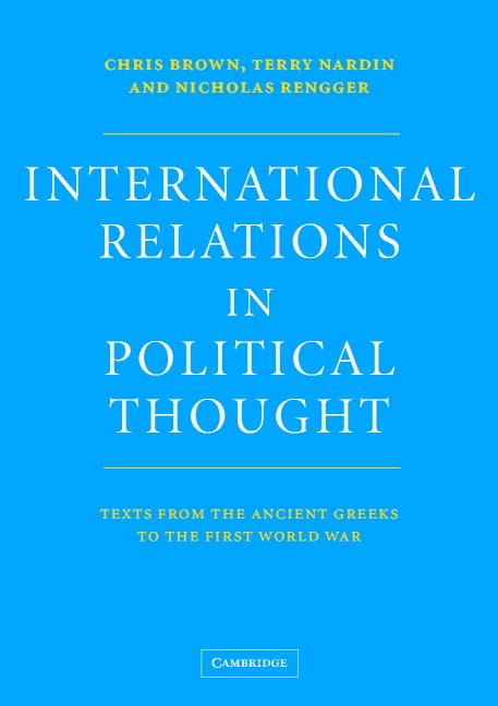 Cover: 9780521575706 | International Relations in Political Thought | Chris Brown (u. a.)