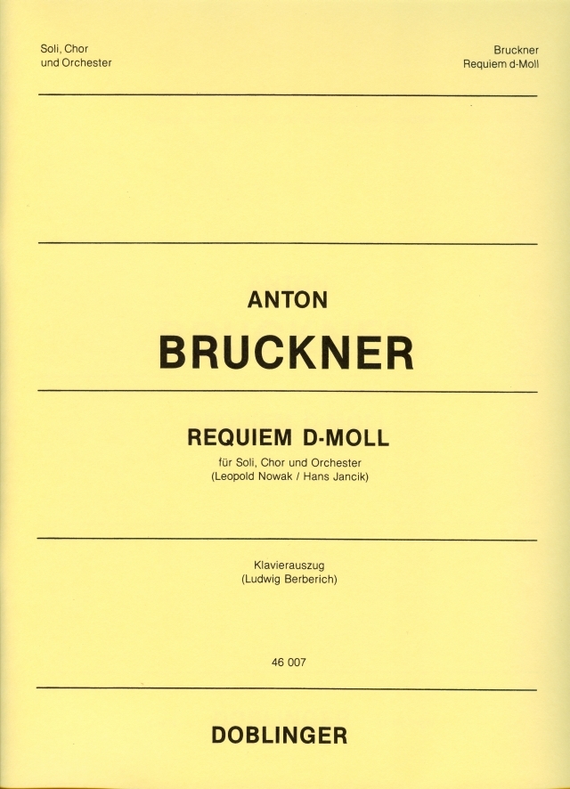 Cover: 9790012145936 | Requiem D | Für Soli, Chor, Orchester und Orgel | Anton Bruckner