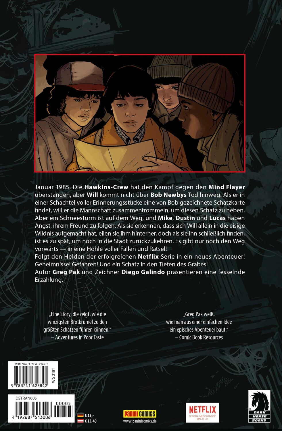 Rückseite: 9783741627842 | Stranger Things | Bd. 5: Die Gruft von Ybwen | Greg Pak (u. a.) | Buch