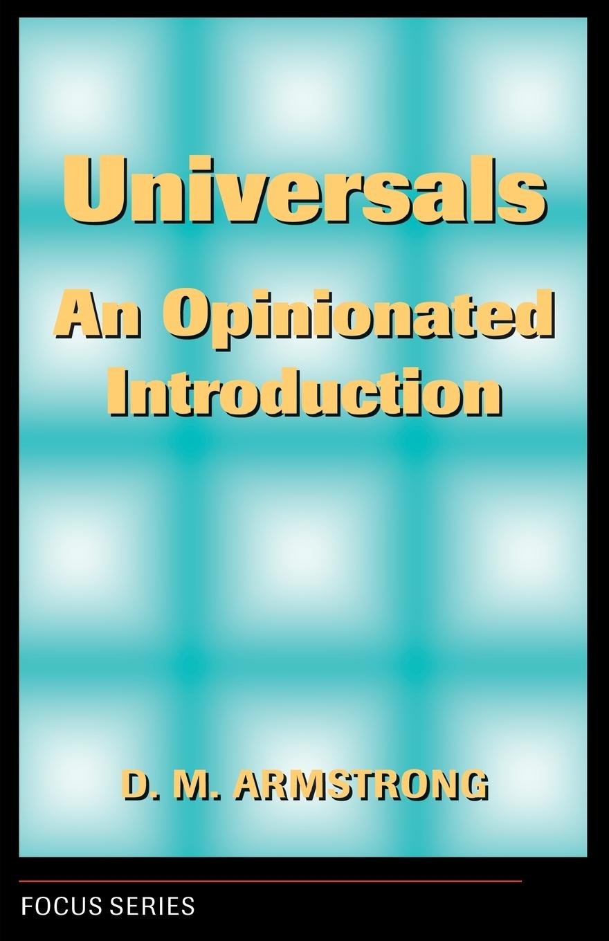 Cover: 9780813307725 | Universals | An Opinionated Introduction | D. M. Armstrong | Buch