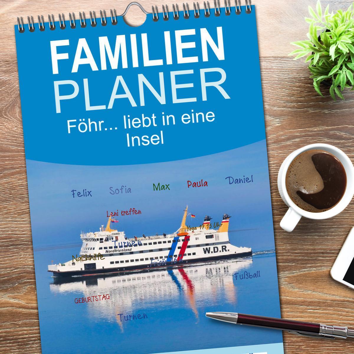 Bild: 9783457094815 | Familienplaner 2025 - Föhr... liebt in eine Insel mit 5 Spalten...