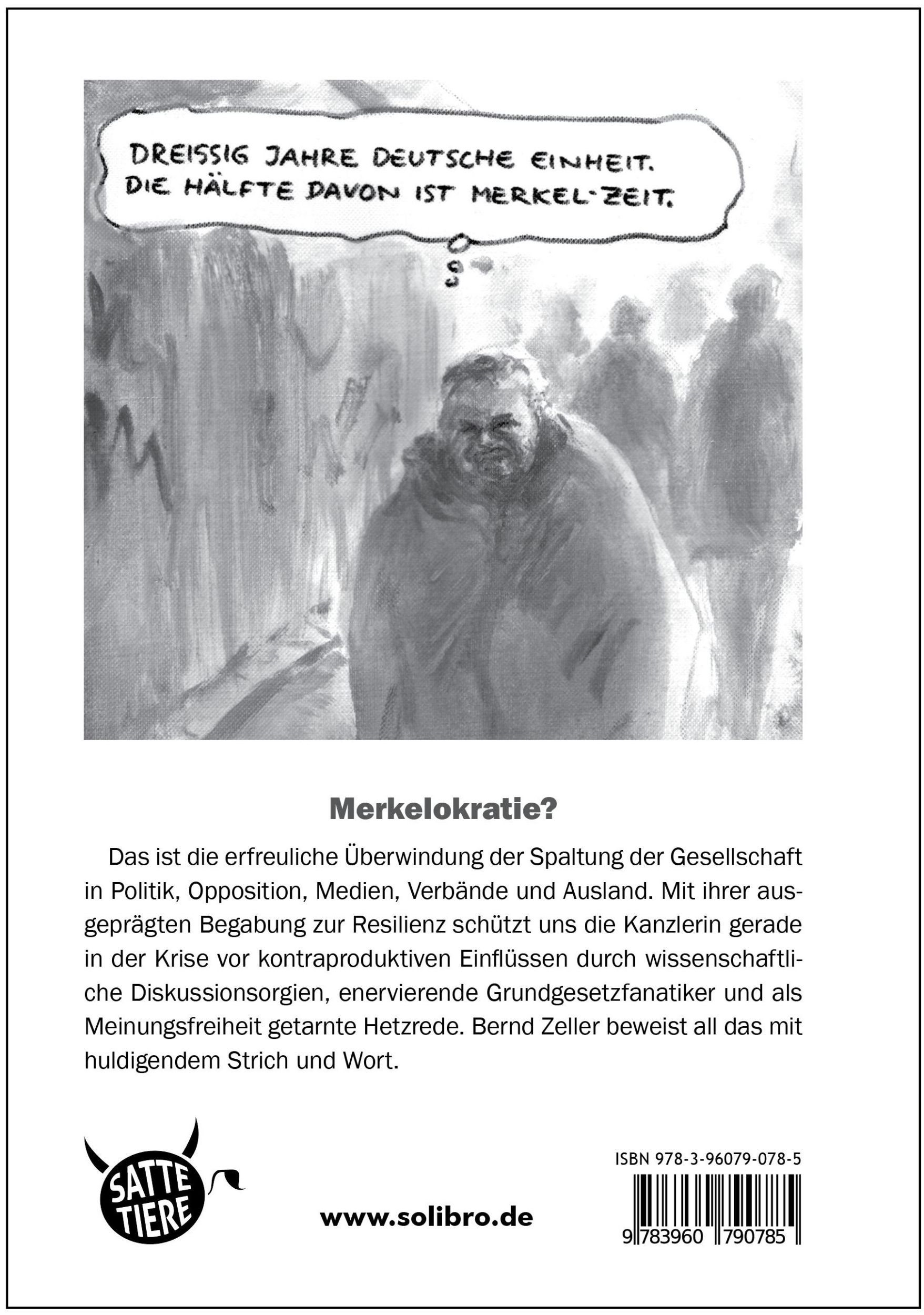 Rückseite: 9783960790785 | Merkelokratie | Bernd Zeller | Buch | Satte Tiere, Bd. 11 | 68 S.