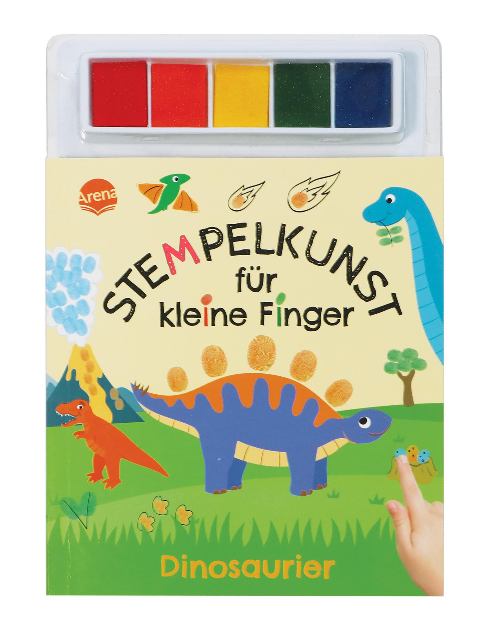 Cover: 9783401721811 | Stempelkunst für kleine Finger. Dinosaurier | Hinkler | Taschenbuch