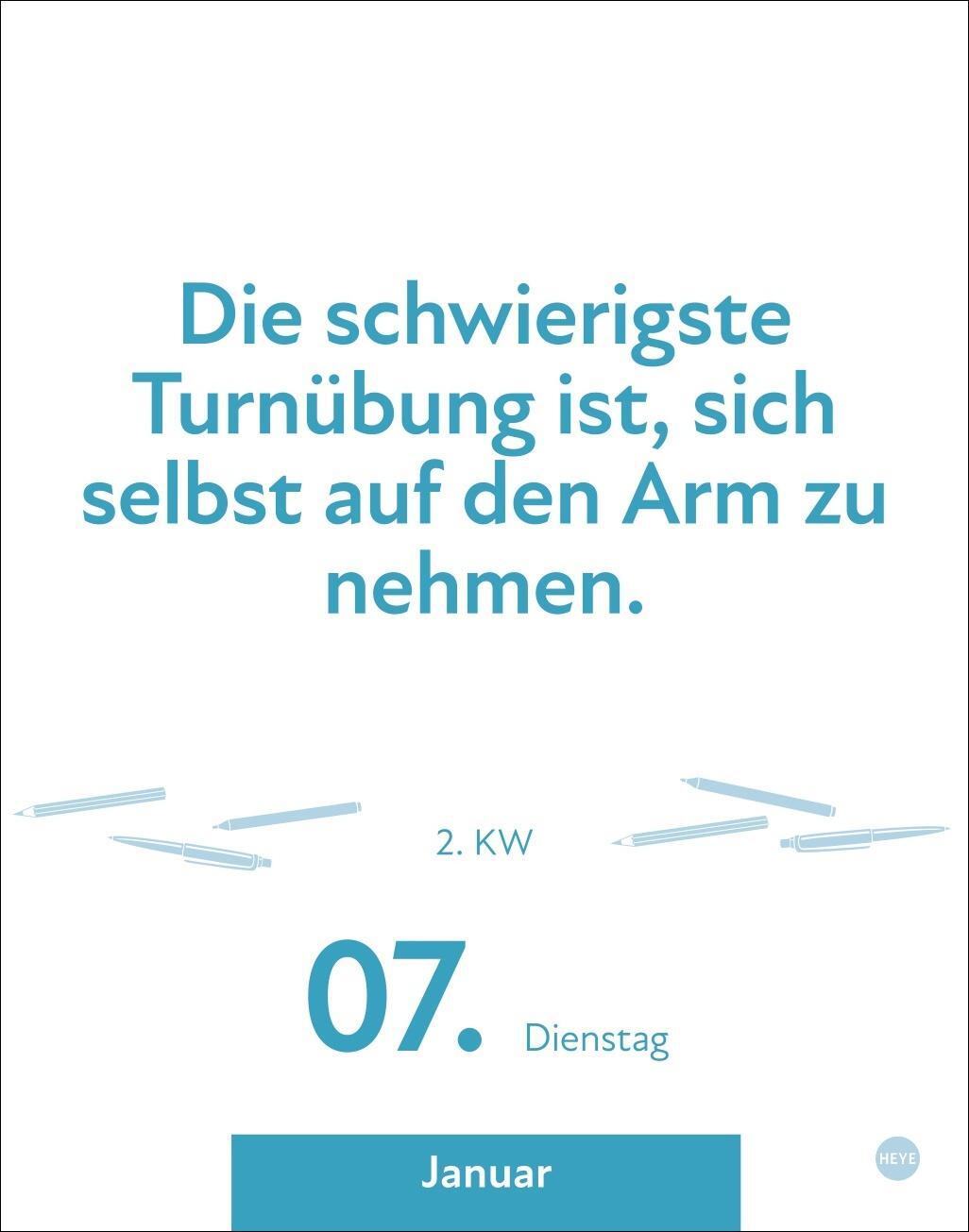 Bild: 9783756406302 | Die besten Sprüche für lange Bürotage Tagesabreißkalender 2025 | Heye