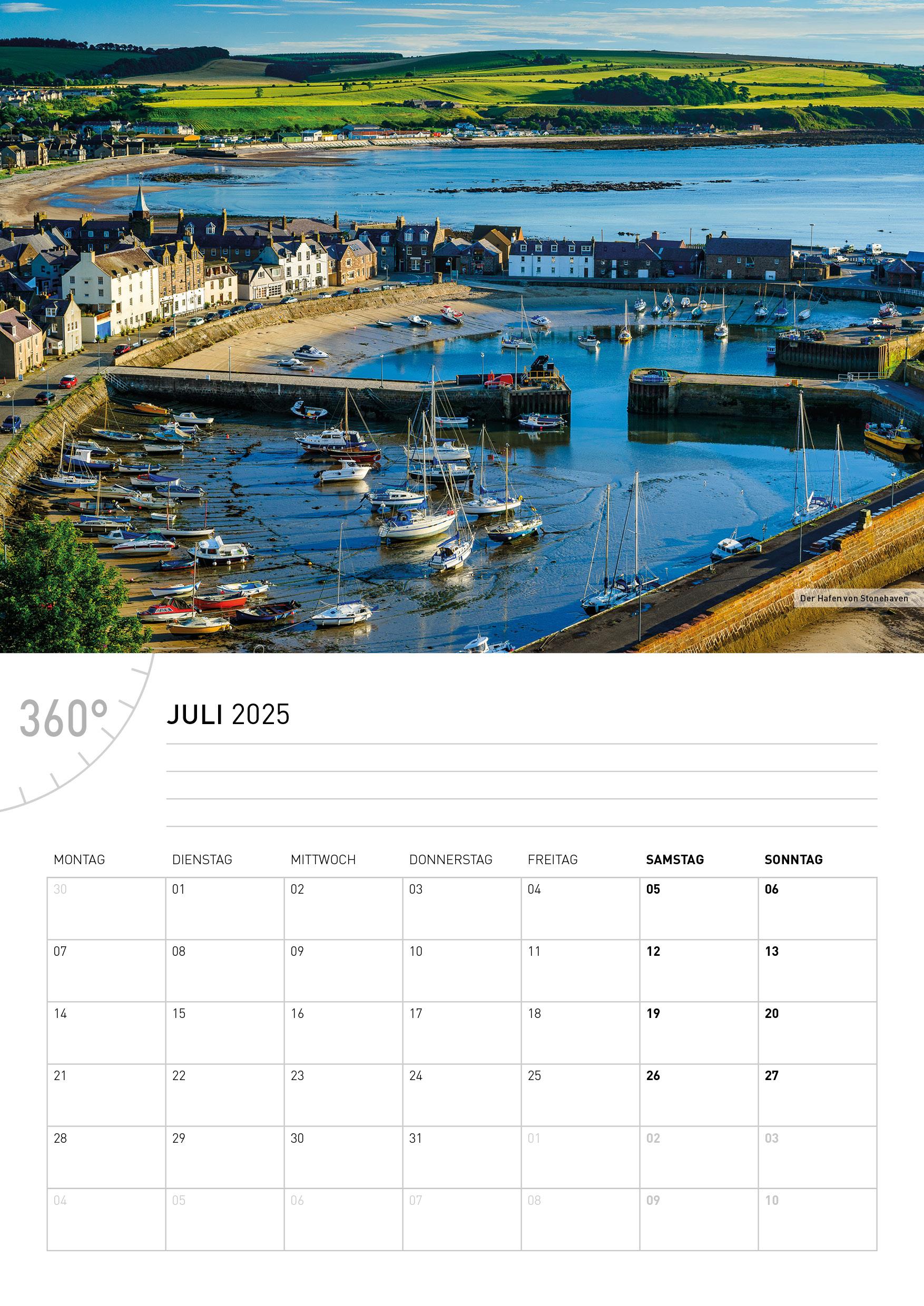 Bild: 9783968555812 | 360° Schottland Broschürenkalender 2025 | Hartmut Krinitz | Kalender