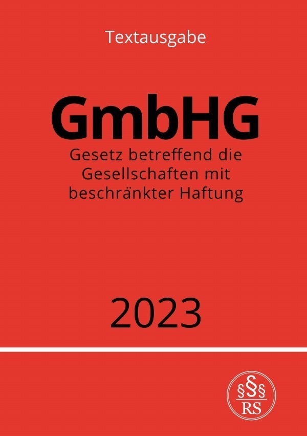 Cover: 9783757539108 | Gesetz betreffend die Gesellschaften mit beschränkter Haftung -...