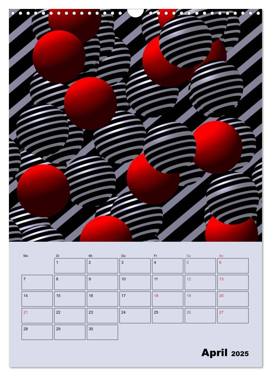 Bild: 9783457009994 | OpArt und mehr (Wandkalender 2025 DIN A3 hoch), CALVENDO...