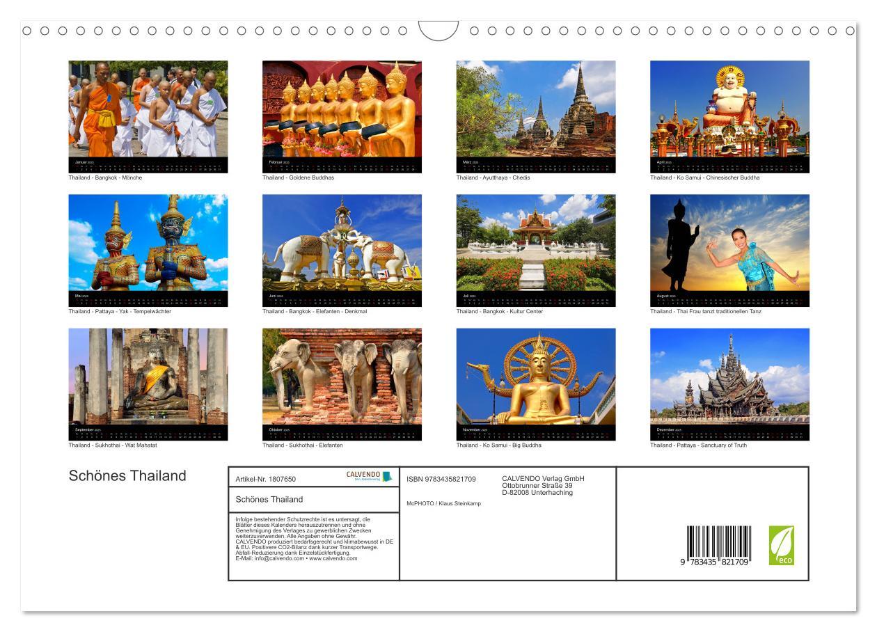 Bild: 9783435821709 | Schönes Thailand (Wandkalender 2025 DIN A3 quer), CALVENDO...