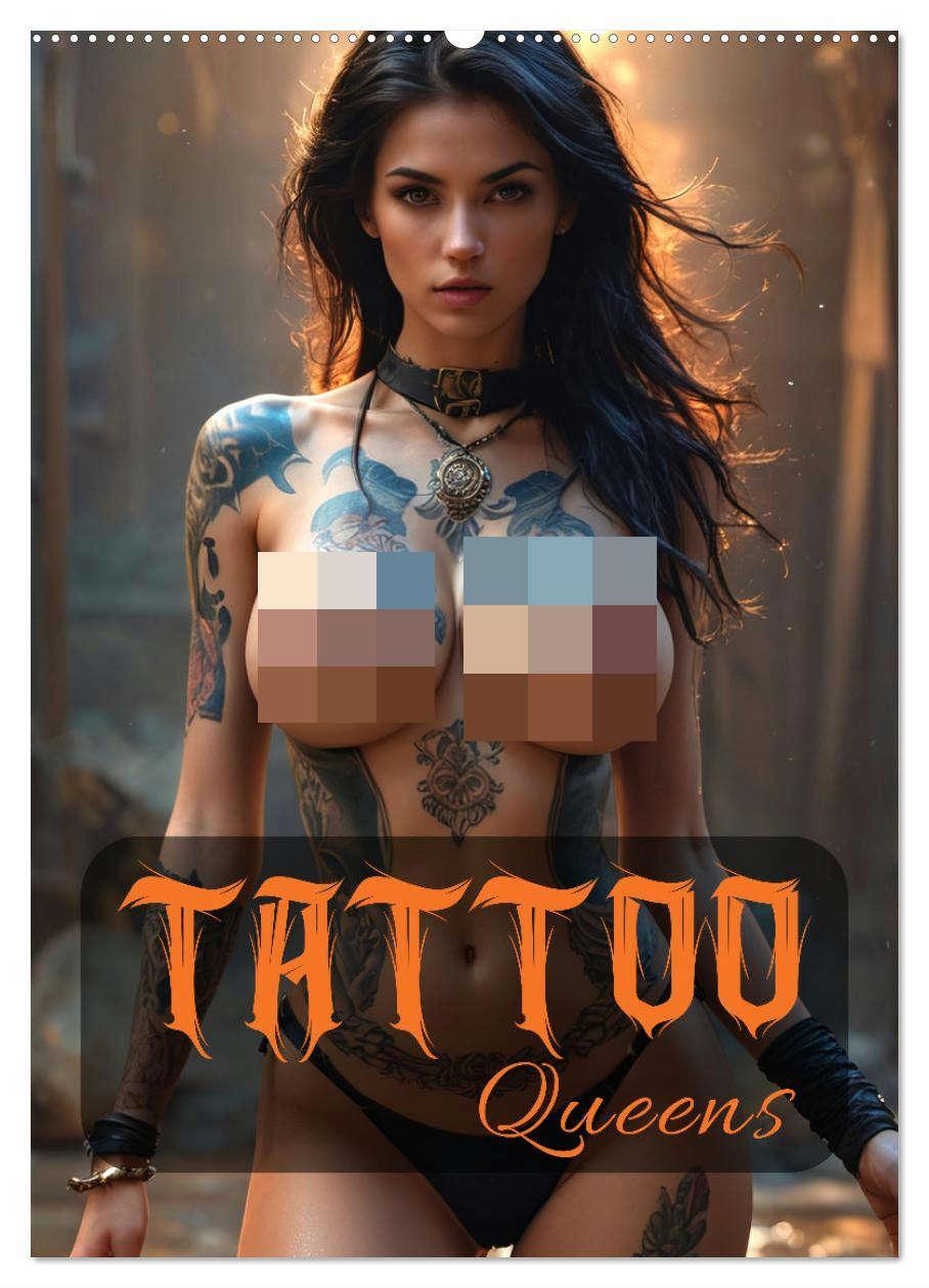 Cover: 9783383817632 | Tattoo Queens (Wandkalender 2025 DIN A2 hoch), CALVENDO Monatskalender