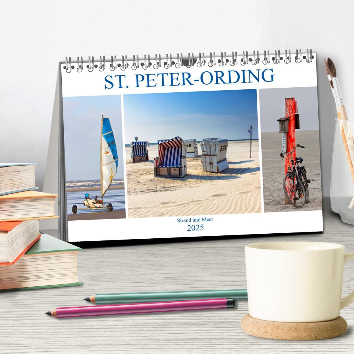 Bild: 9783435448968 | ST. PETER ORDING Strand und Meer (Tischkalender 2025 DIN A5 quer),...