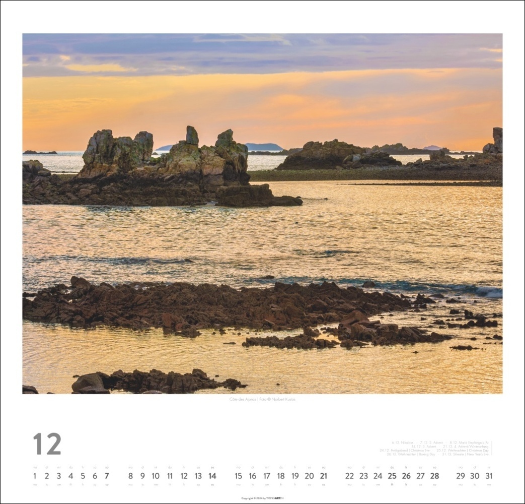 Bild: 9783839900277 | Bretagne Kalender 2025 - Stürmische Romantik | Norbert Kustos | 14 S.