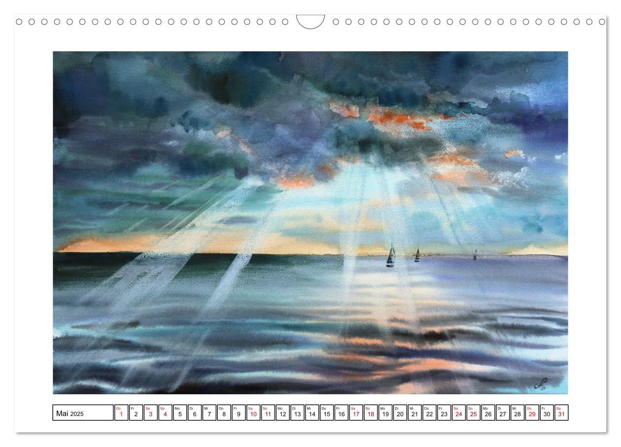 Bild: 9783383980626 | Norddeutschland in Aquarell (Wandkalender 2025 DIN A3 quer),...