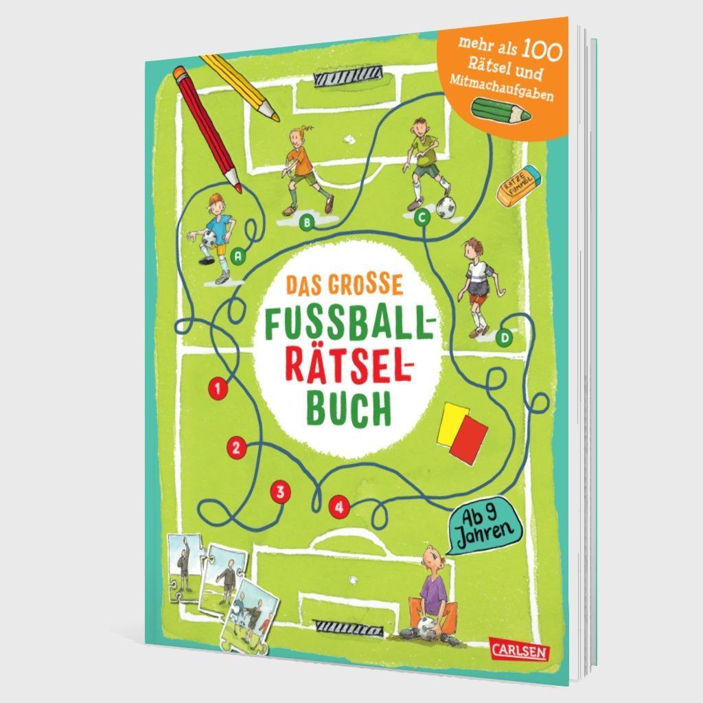 Bild: 9783551191908 | Das große Fußball-Rätselbuch | ab 9 Jahre | Nikki Busch (u. a.) | Buch