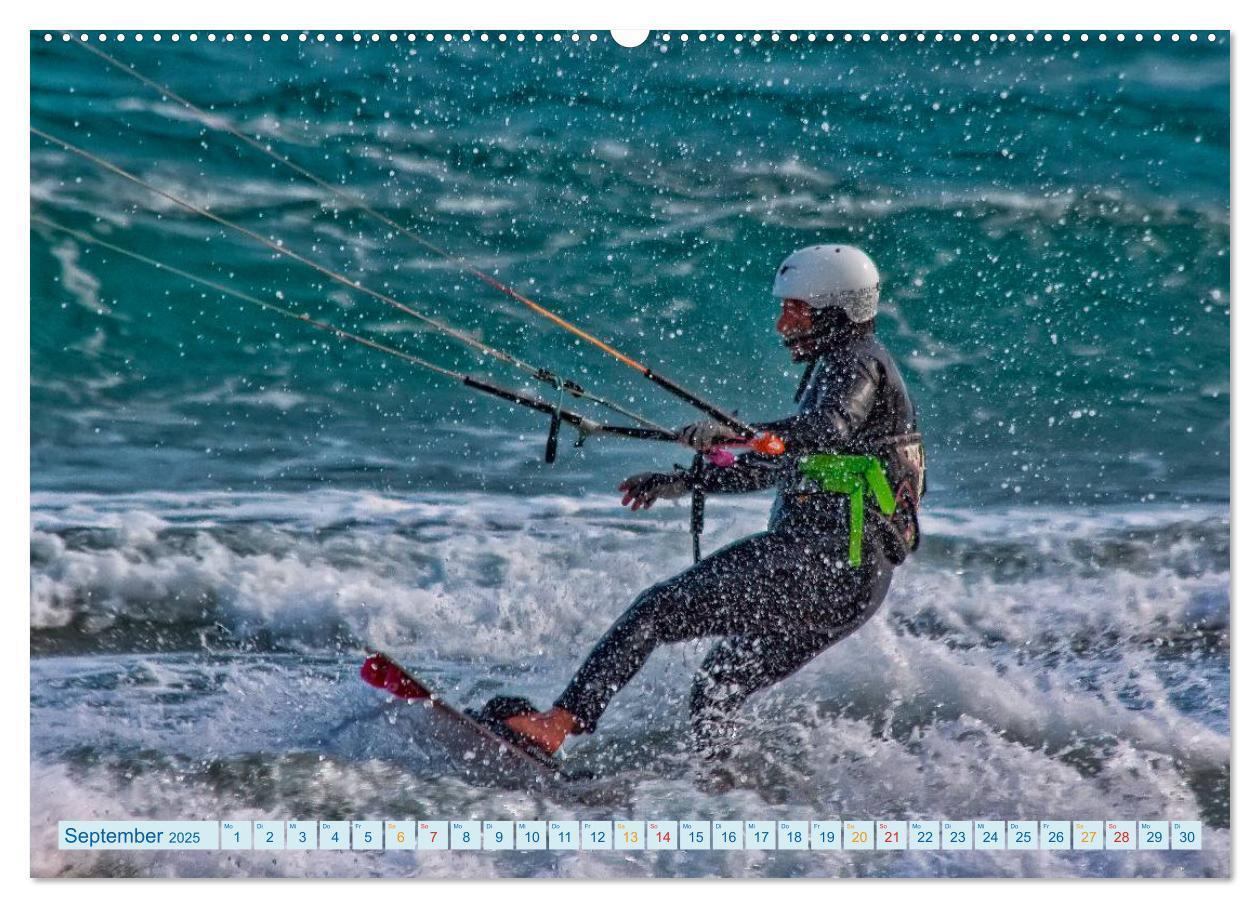 Bild: 9783435582785 | Kitesurfen - über den Wellen (hochwertiger Premium Wandkalender...