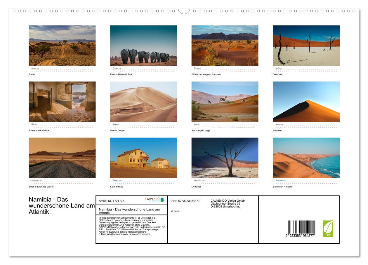 Bild: 9783383984877 | Namibia - Das wunderschöne Land am Atlantik. (Wandkalender 2025 DIN...