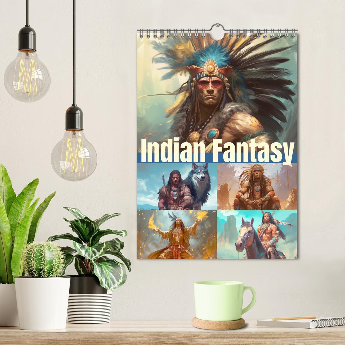 Bild: 9783435866601 | Indian Fantasy (Wandkalender 2025 DIN A4 hoch), CALVENDO...