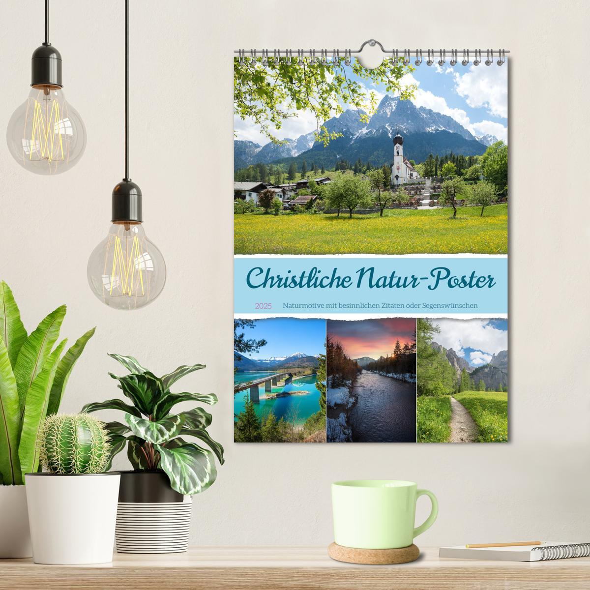 Bild: 9783383829840 | Christliche Natur-Poster (Wandkalender 2025 DIN A4 hoch), CALVENDO...