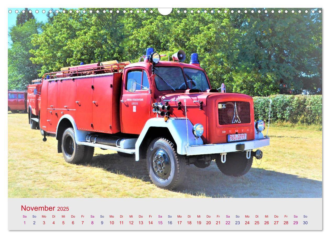 Bild: 9783435213177 | Oldtimer-FEUERWEHR (Wandkalender 2025 DIN A3 quer), CALVENDO...