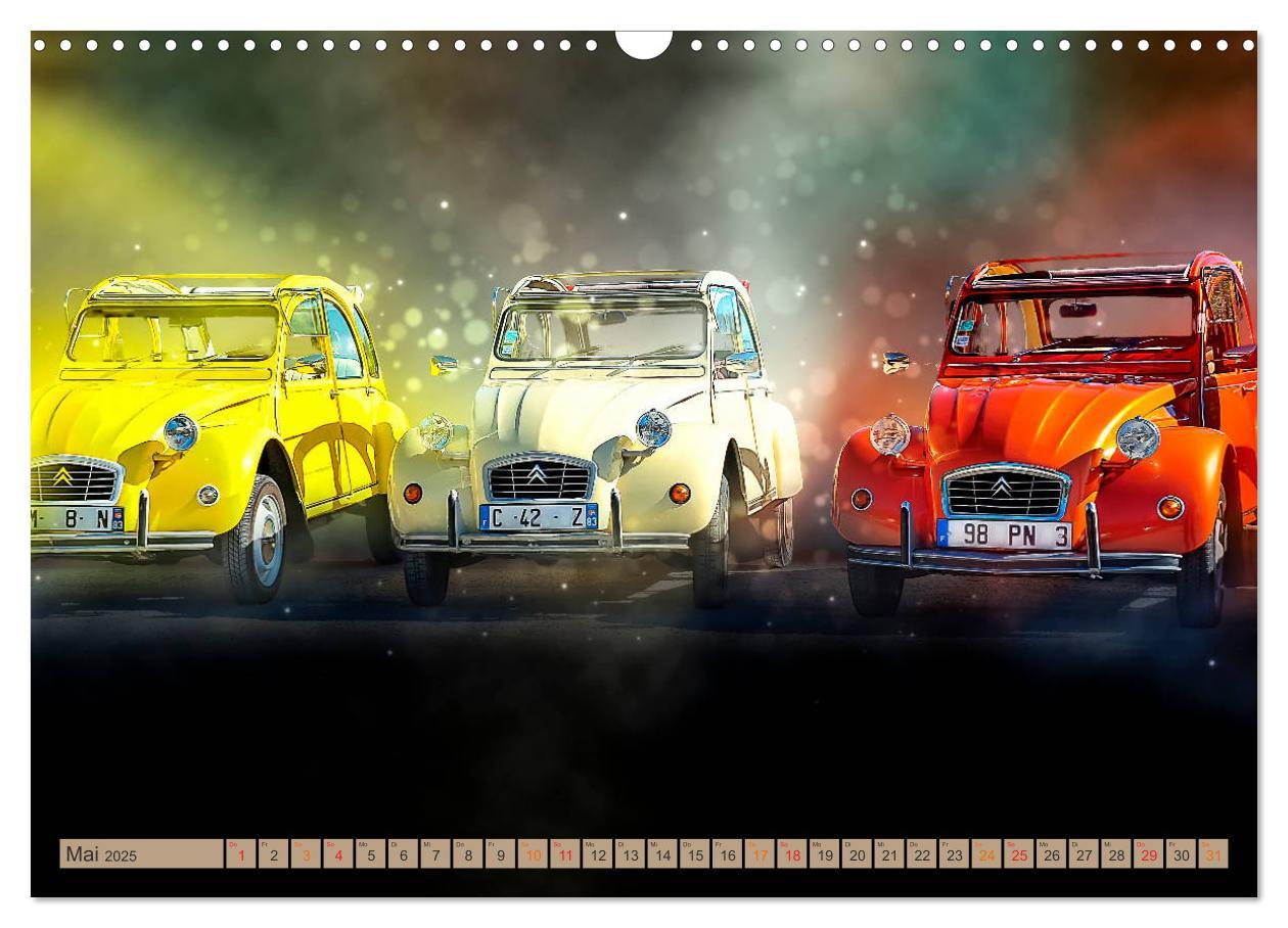 Bild: 9783435349081 | Die Ente - Citroën 2CV (Wandkalender 2025 DIN A3 quer), CALVENDO...