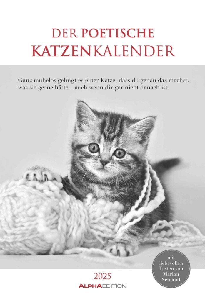 Cover: 4251732341107 | Alpha Edition - Der poetische Katzenkalender 2025 Bildkalender,...