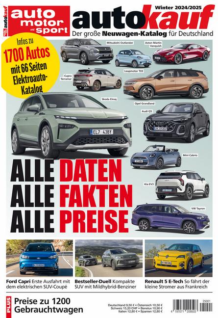 Cover: 9783613321663 | autokauf 01/2025 Winter | Der große Neuwagen-Katalog für Deutschland