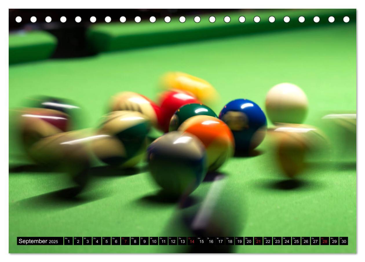 Bild: 9783435287949 | Billard. Konzentration - Sport - Spannung (Tischkalender 2025 DIN...