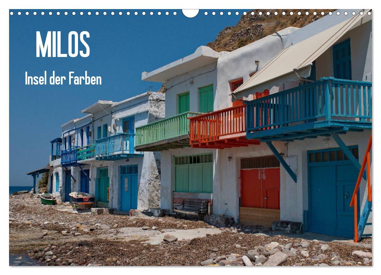 Cover: 9783435805686 | Milos, Insel der Farben (Wandkalender 2025 DIN A3 quer), CALVENDO...