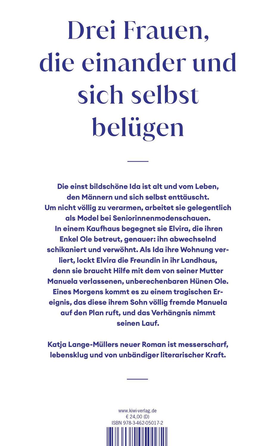 Rückseite: 9783462050172 | Unser Ole | Roman | Katja Lange-Müller | Buch | 240 S. | Deutsch