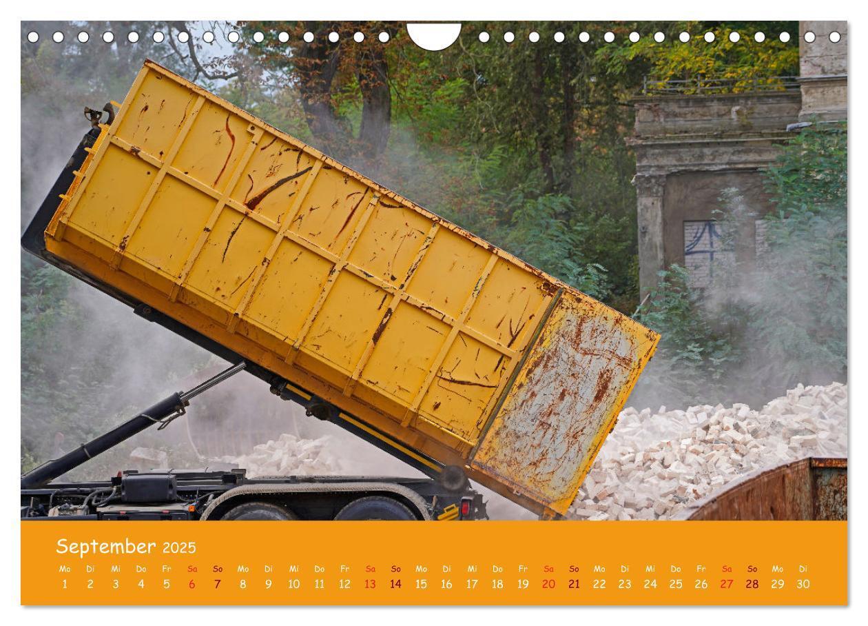 Bild: 9783383999628 | Baumaschinen im Einsatz (Wandkalender 2025 DIN A4 quer), CALVENDO...