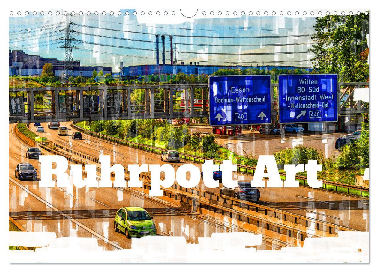 Cover: 9783457224854 | Ruhrpott Art (Wandkalender 2025 DIN A3 quer), CALVENDO Monatskalender