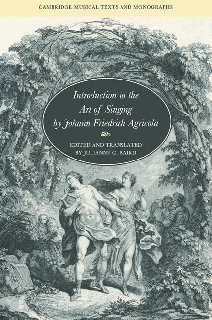 Cover: 9780521031011 | Introduction to the Art of Singing by Johann Friedrich Agricola | Buch