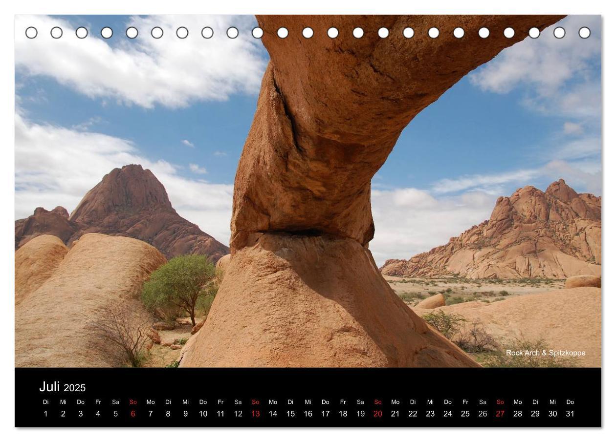 Bild: 9783435786336 | Namibia (Tischkalender 2025 DIN A5 quer), CALVENDO Monatskalender