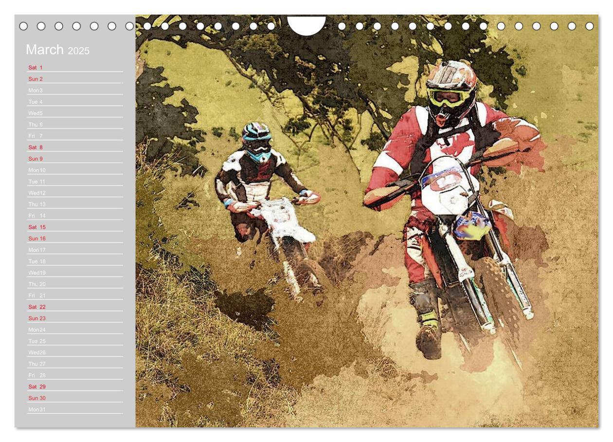 Bild: 9781325952175 | ENDURO RACING 2 (Wall Calendar 2025 DIN A4 landscape), CALVENDO 12...