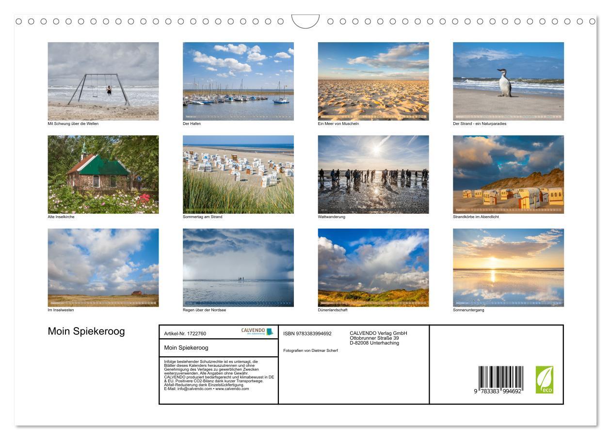 Bild: 9783383994692 | Moin Spiekeroog (Wandkalender 2025 DIN A3 quer), CALVENDO...