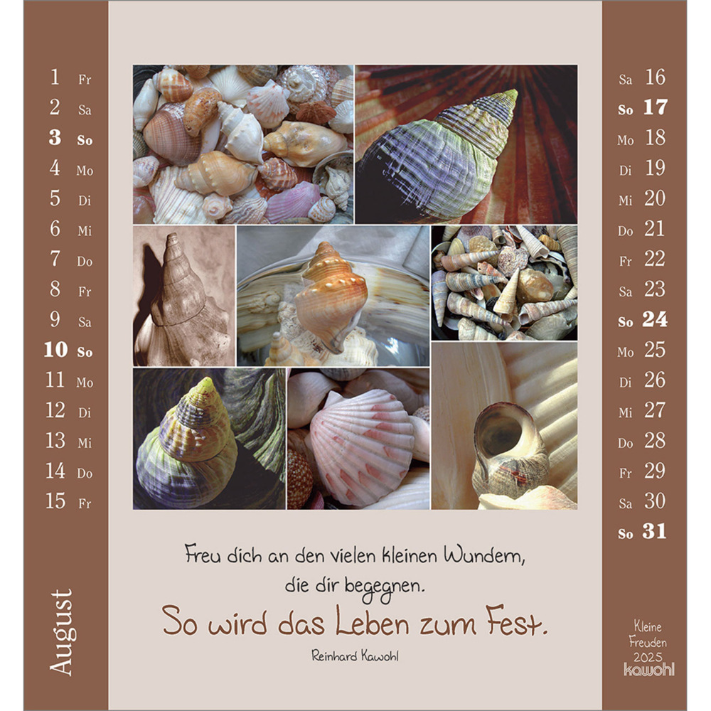 Bild: 9783754881453 | Kleine Freuden 2025 | Aufstell-Kalender mit Bildcollagen | Kalender