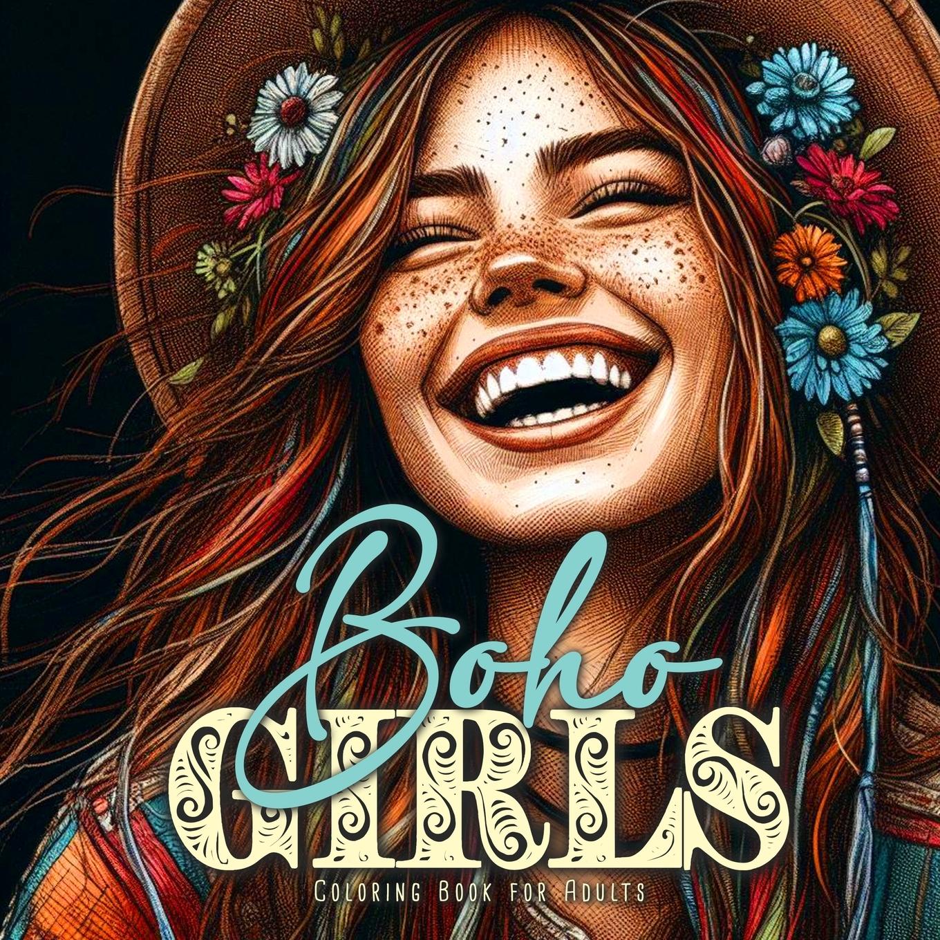 Cover: 9783759802897 | Boho Girls Coloring Book for Adults | Monsoon Publishing | Taschenbuch