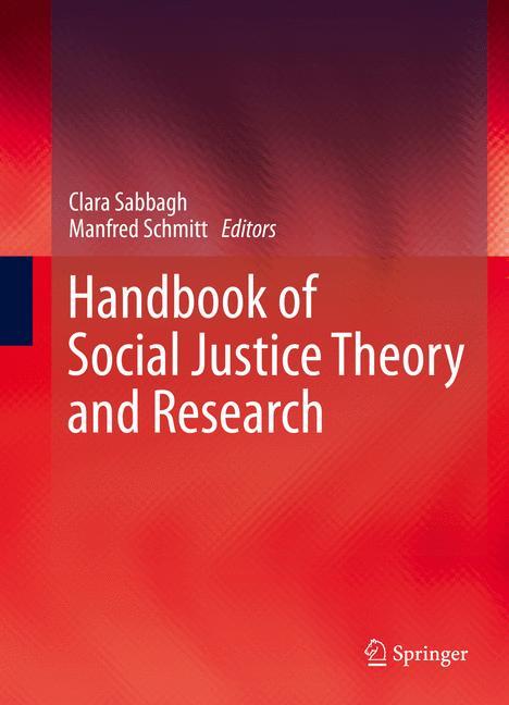 Cover: 9781493932153 | Handbook of Social Justice Theory and Research | Schmitt (u. a.)