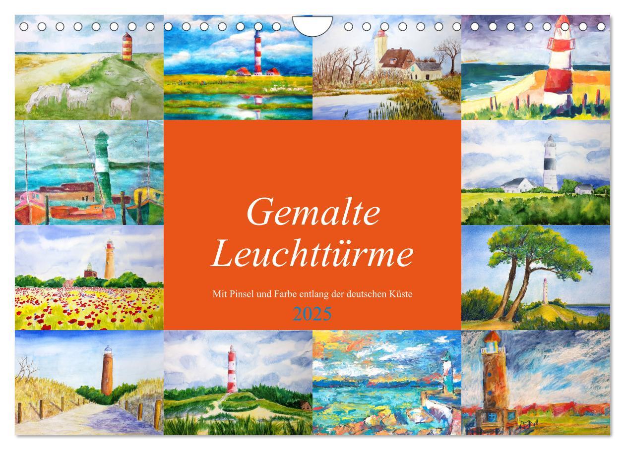 Cover: 9783435146154 | Gemalte Leuchttürme - Mit Pinsel und Farbe entlang der deutschen...