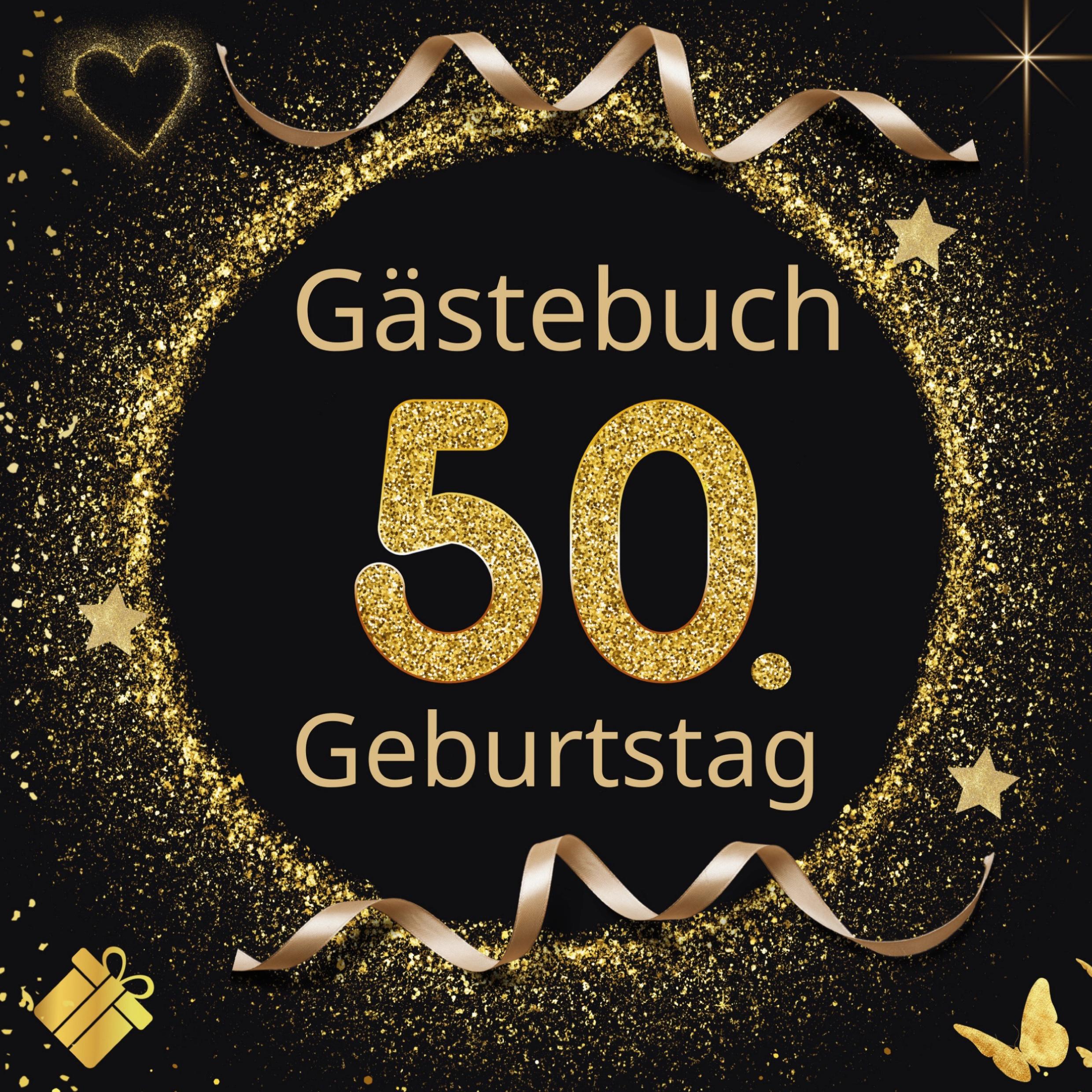 Cover: 9783757968014 | GÄSTEBUCH "Gold Klassik 1" zum 50. Geburtstag | Tom Zauberkritzler