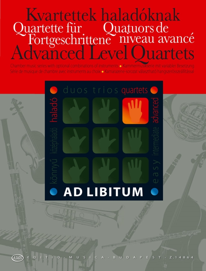 Cover: 9790080148648 | Advanced Level Quartets / Quartette f. Fortgeschr. | EMB Ad Libitum