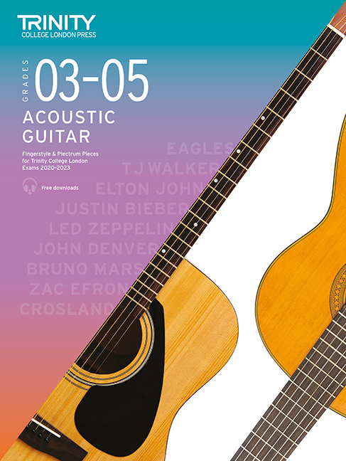 Cover: 9780857368966 | Trinity College London Acoustic Guitar 2020-2023. Initial-Grade 3-5